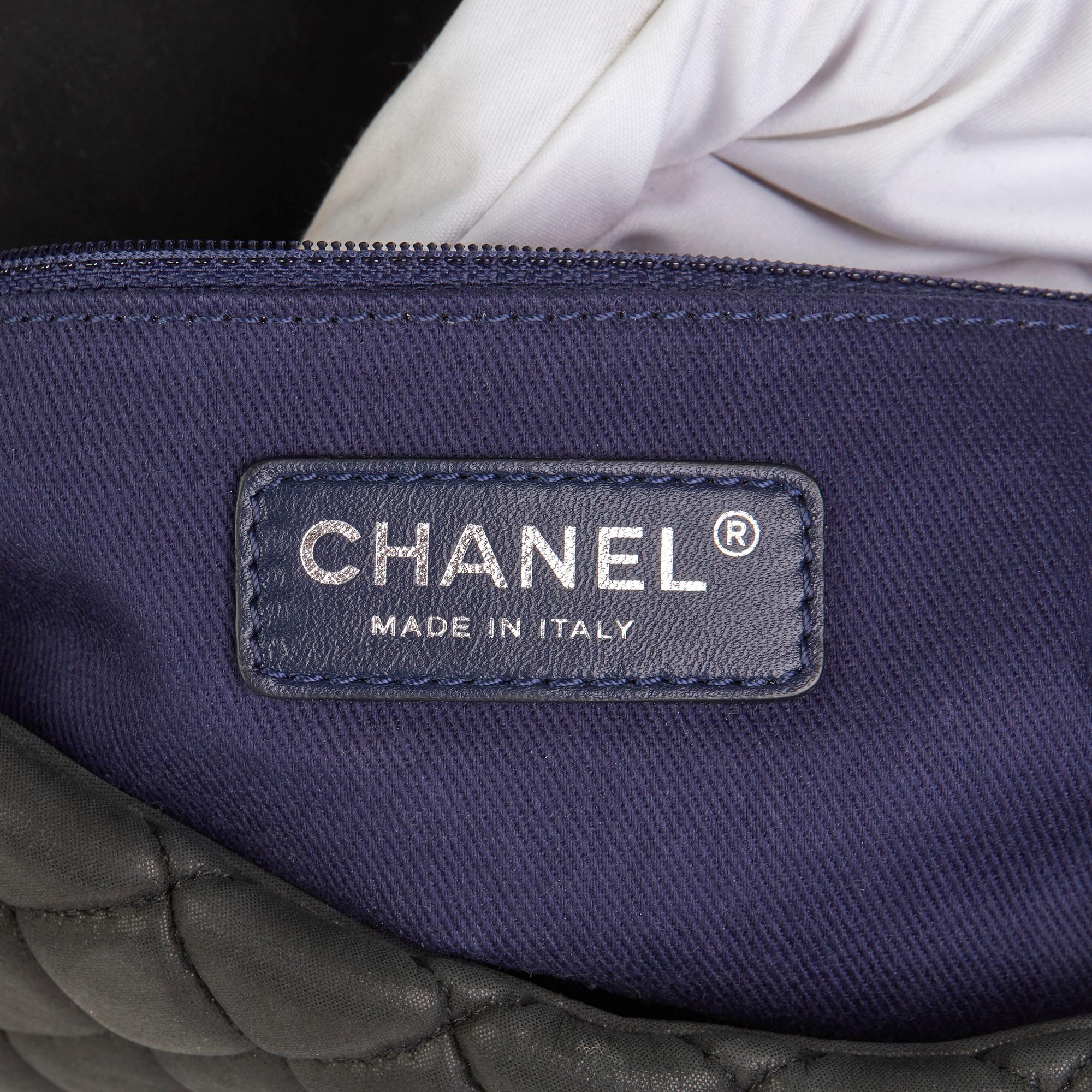 2013 Chanel Dark Grey Bubble Quilted Velvet Calfskin Small Bubble Flap Bag 3