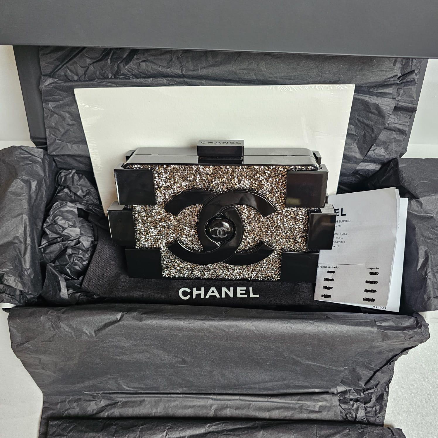 Women's or Men's 2013 Chanel Strass Crystal Lego Brick Clutch Bag