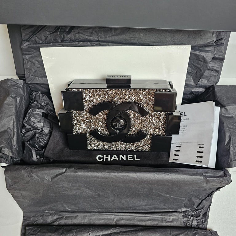 2013 Chanel Strass Crystal Lego Brick Clutch Bag