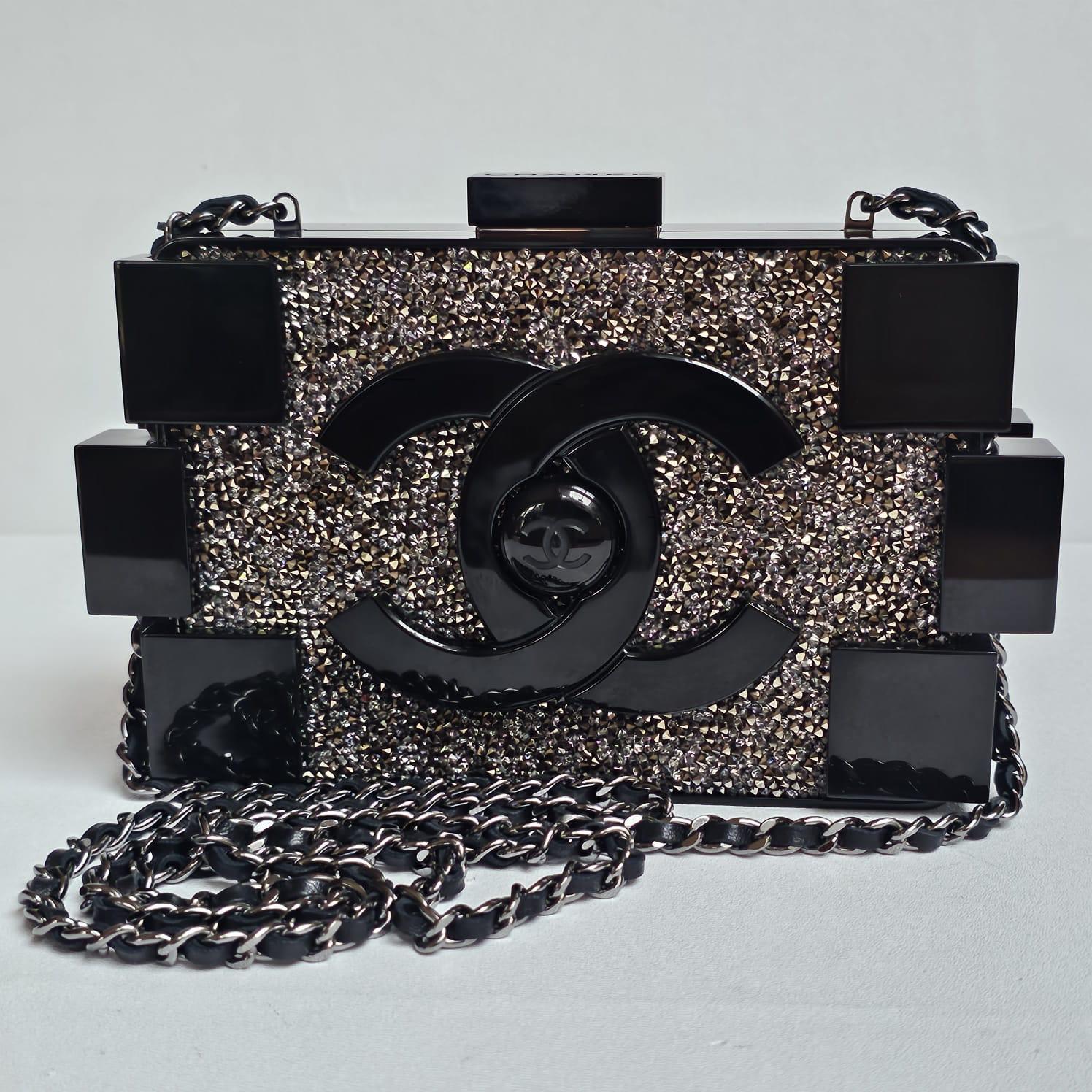 2013 Chanel Strass Crystal Lego Brick Clutch Bag 5