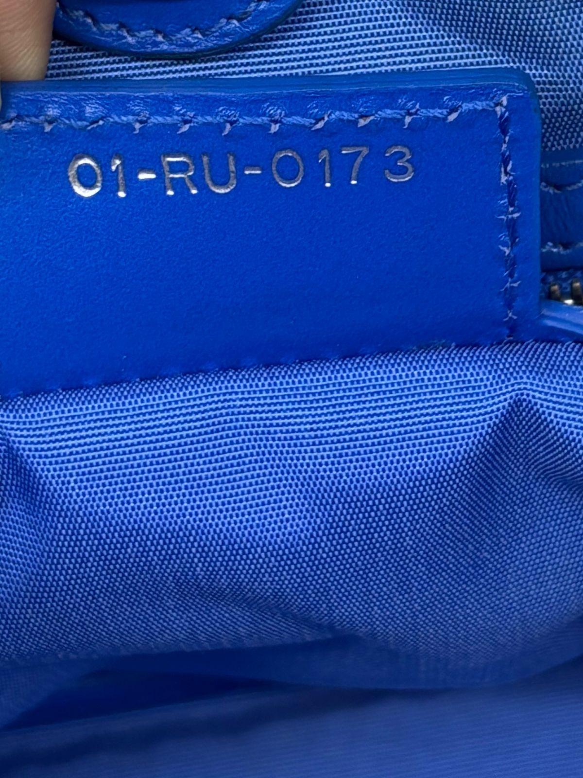 2013 Christian Dior Small Blue Hydra Panarea Canvas Tote For Sale 3