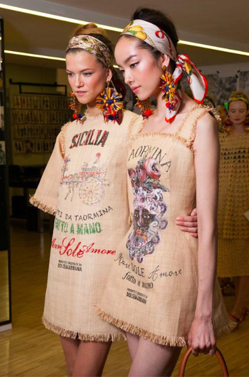Women's 2013 Collector's Dolce & Gabbana Raffia Mini Dress