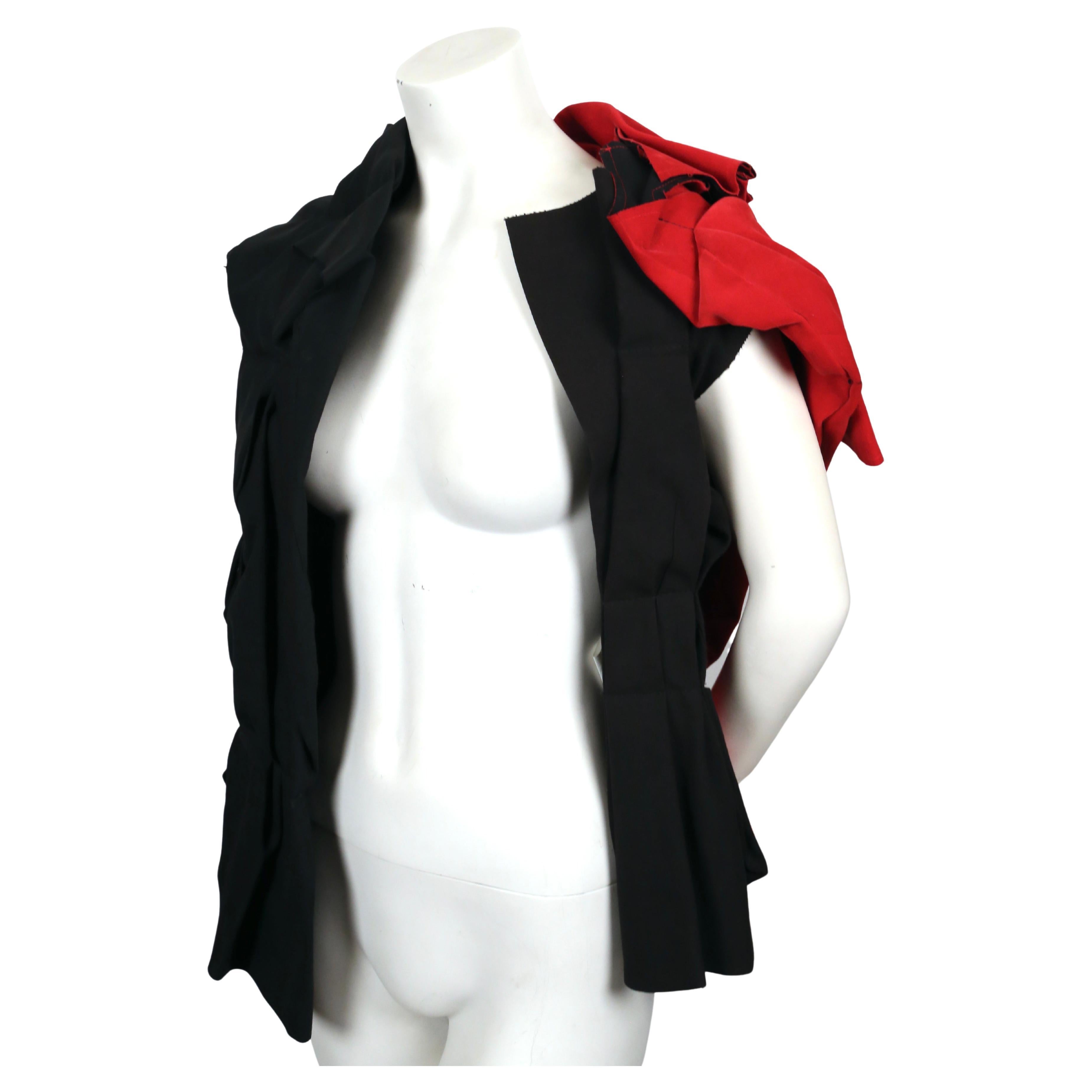 2013 COMME DES GARCONS black and red RUNWAY jacket For Sale 8
