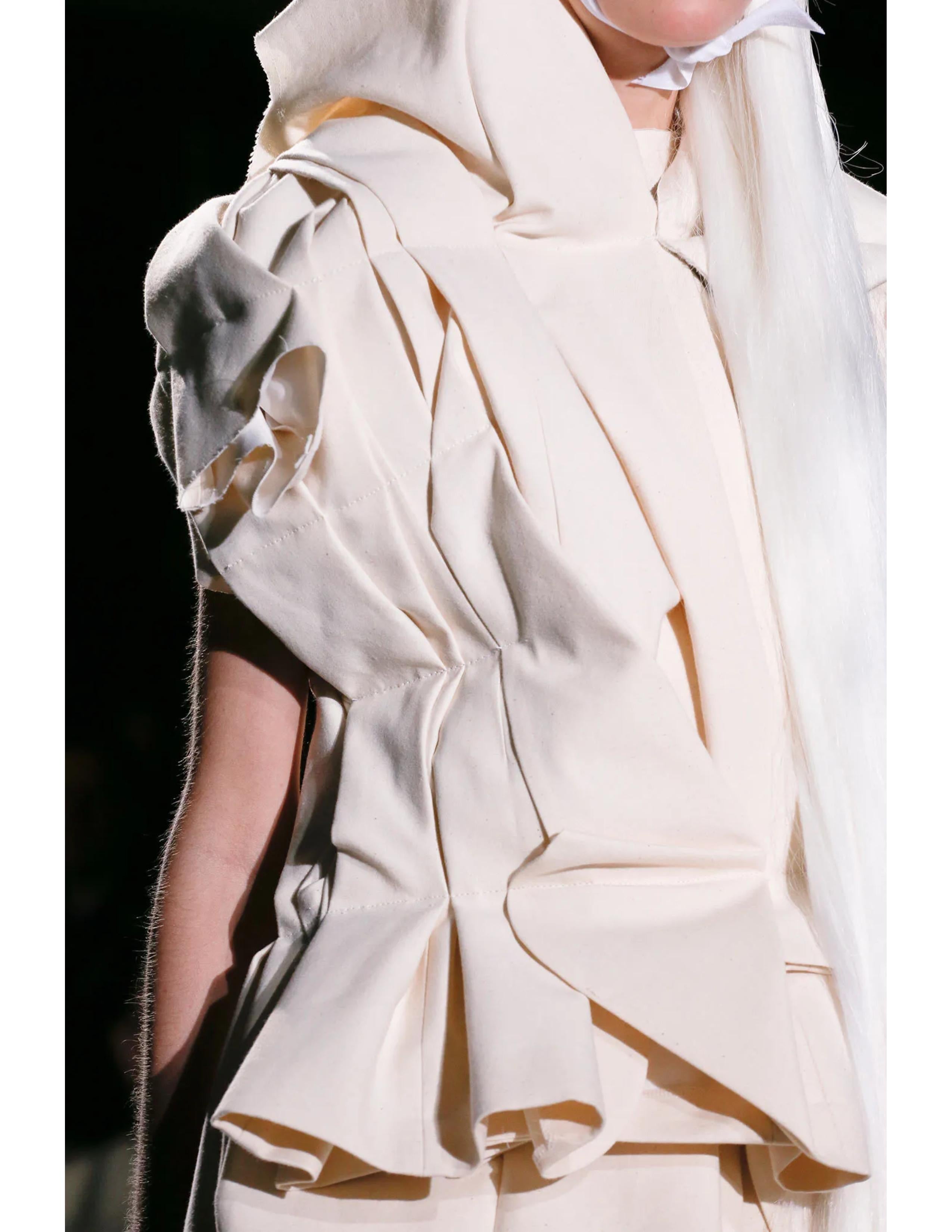 2013 COMME DES GARCONS giacca RUNWAY nera e rossa in vendita 14
