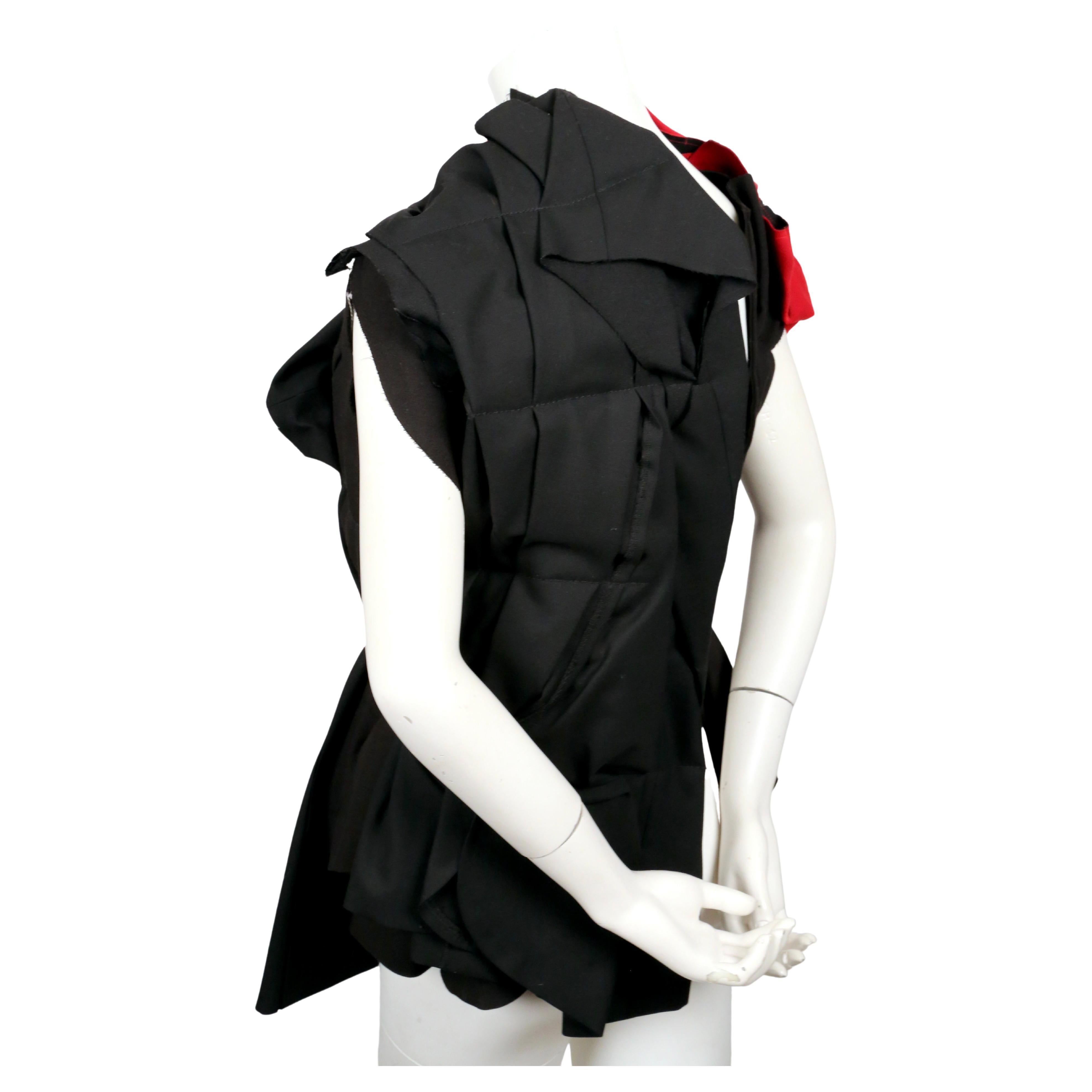 Women's or Men's 2013 COMME DES GARCONS black and red RUNWAY jacket For Sale