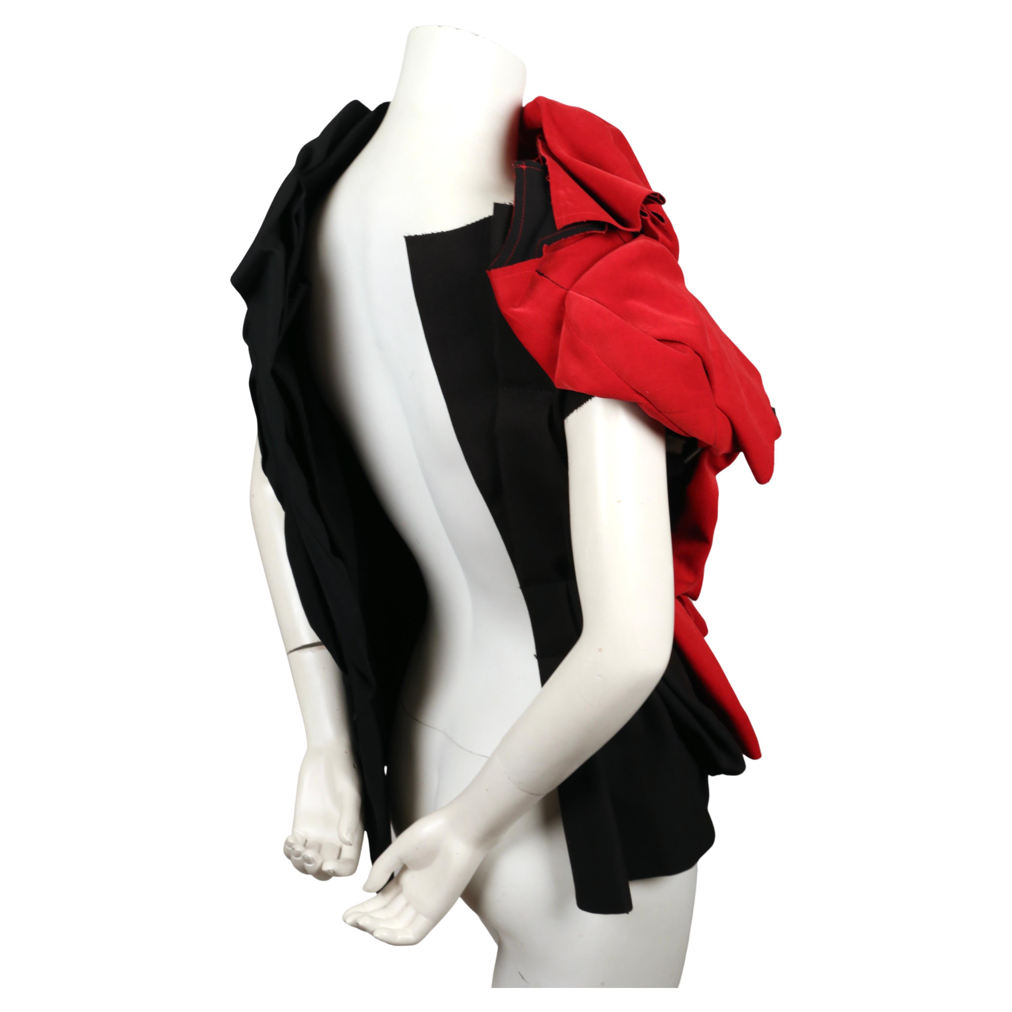2013 COMME DES GARCONS black and red RUNWAY jacket For Sale 1