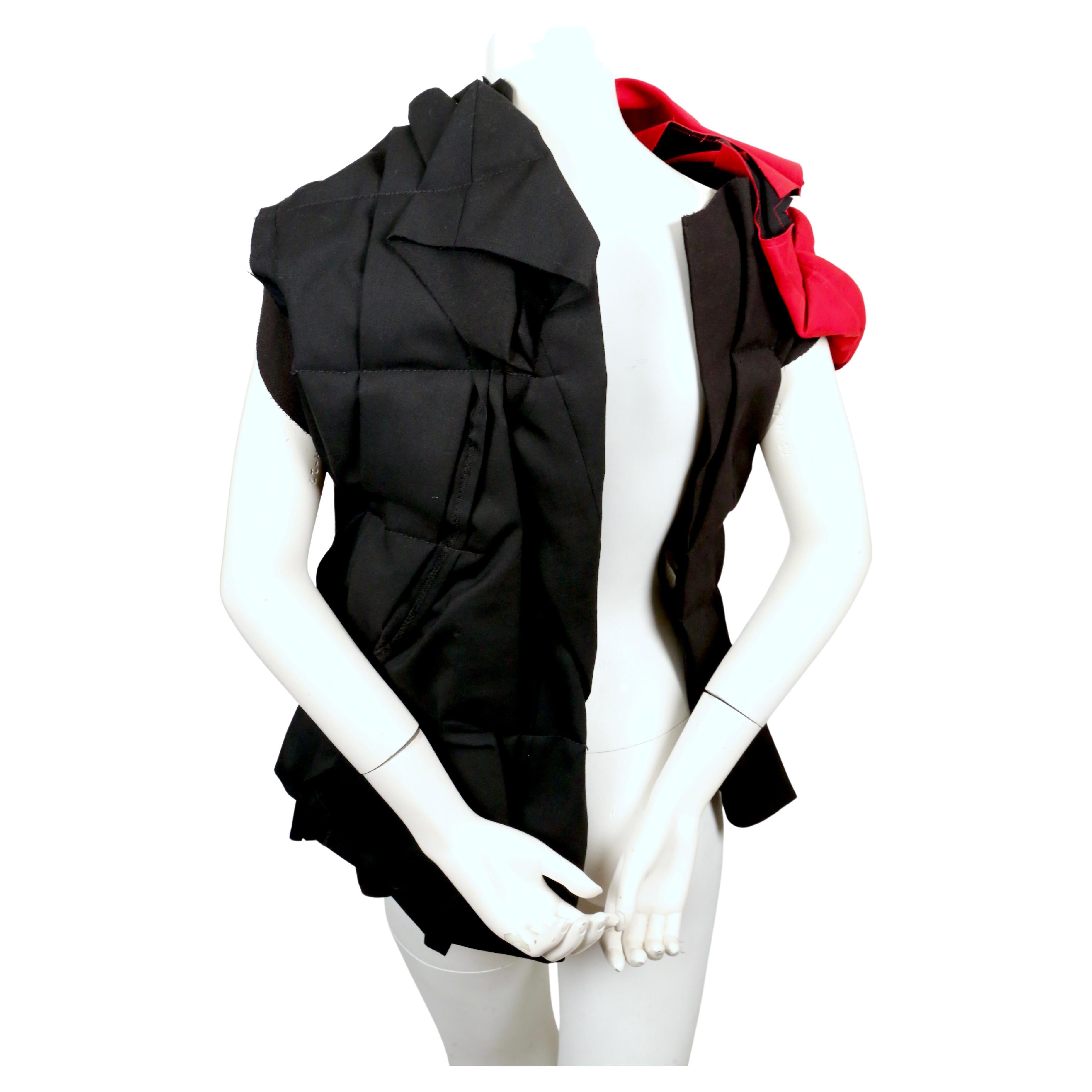 2013 COMME DES GARCONS black and red RUNWAY jacket For Sale 2