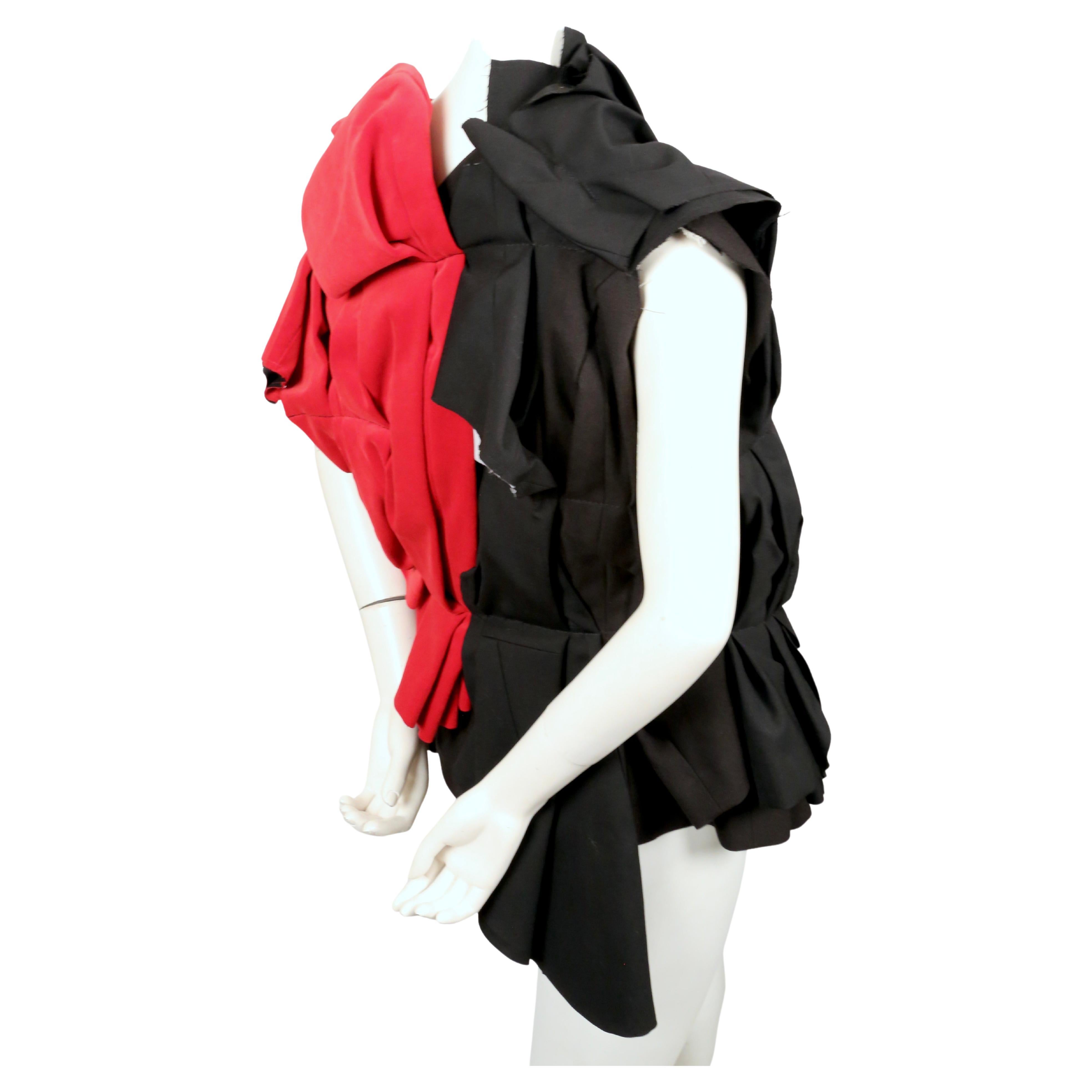 2013 COMME DES GARCONS black and red RUNWAY jacket For Sale 5