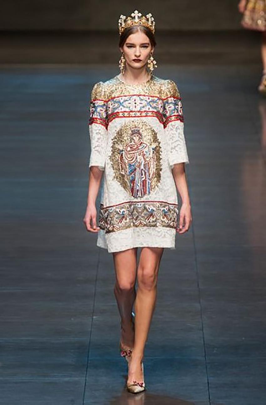 DOLCE and GABBANA

Sure, we've seen it before, but when it's done with as much intricacy (and visual stimulation!) as it was this season, it's hard to fault Domenico Dolce and Stefano Gabbana for once again going with a Byzantine Sicilian