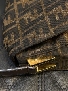 2013 Fendi FF Zucca Mama Baguette Shoulder Bag