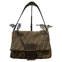 2013 Fendi FF Zucca Mama Baguette Shoulder Bag