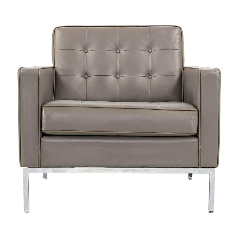 Chrome Base Lounge Chair 530 For Sale on 1stDibs