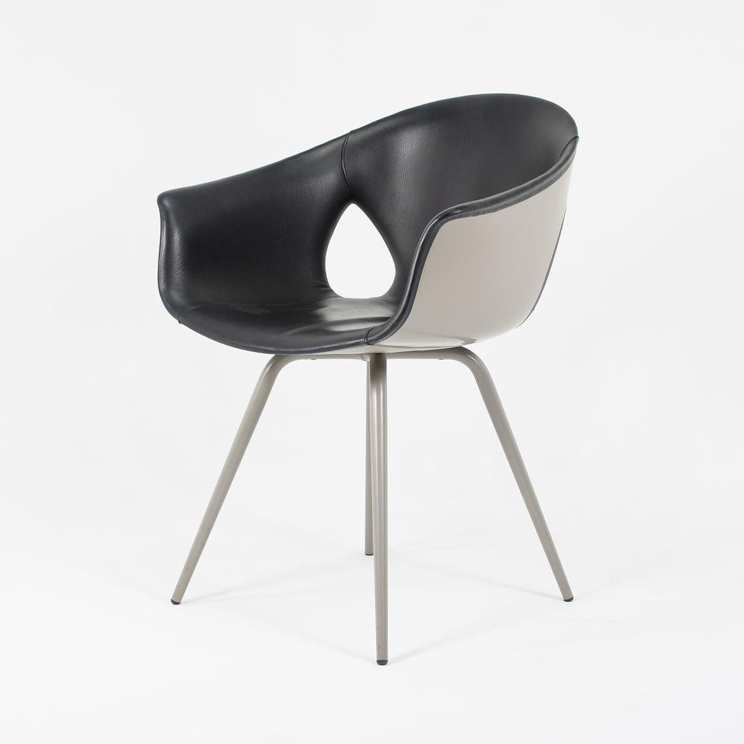2013 Ginger Ale Leather Dining Chairs by Roberto Lazzeroni for Poltrona Frau For Sale 3