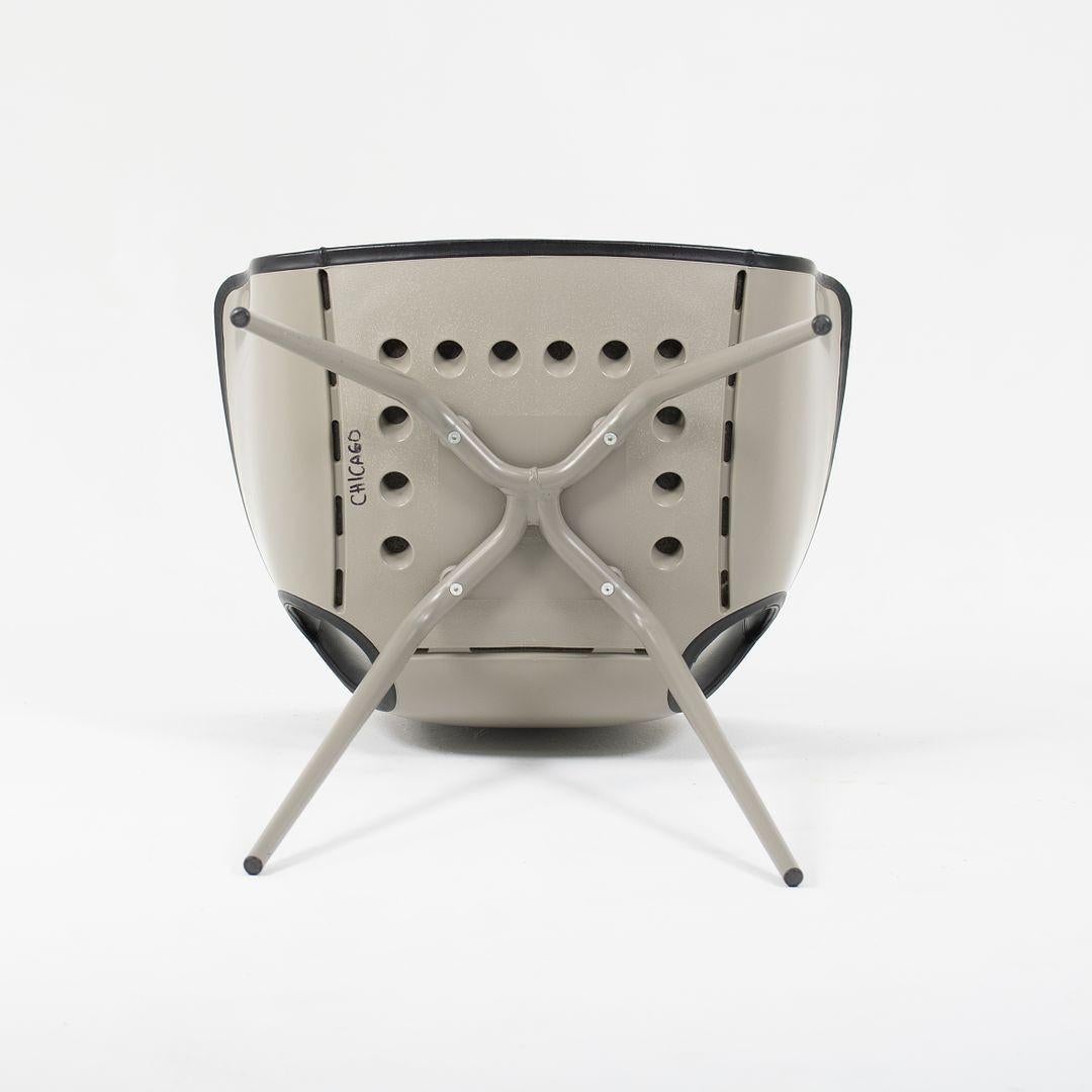2013 Ginger Ale Leather Dining Chairs by Roberto Lazzeroni for Poltrona Frau For Sale 4