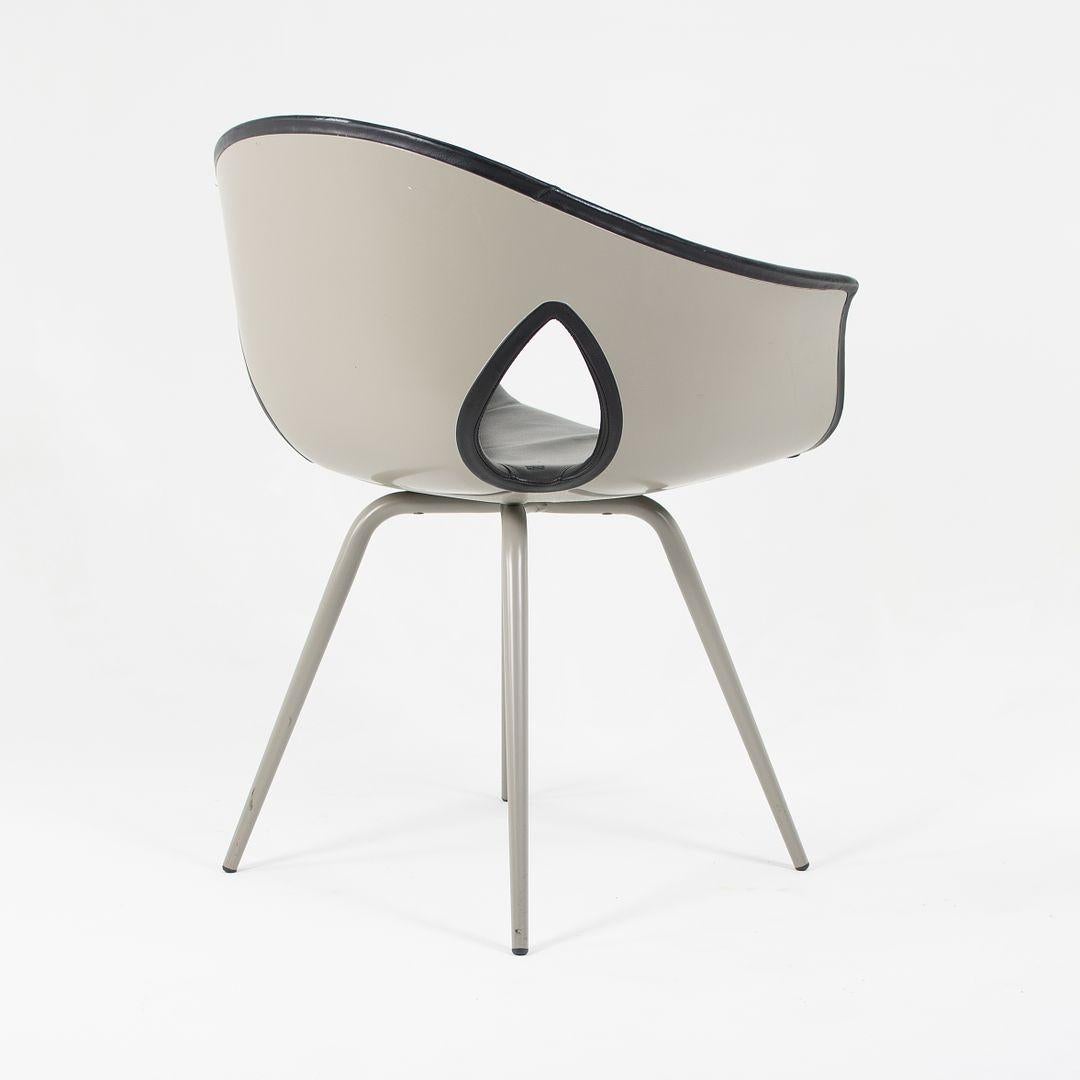 2013 Ginger Ale Leather Dining Chairs by Roberto Lazzeroni for Poltrona Frau For Sale 2
