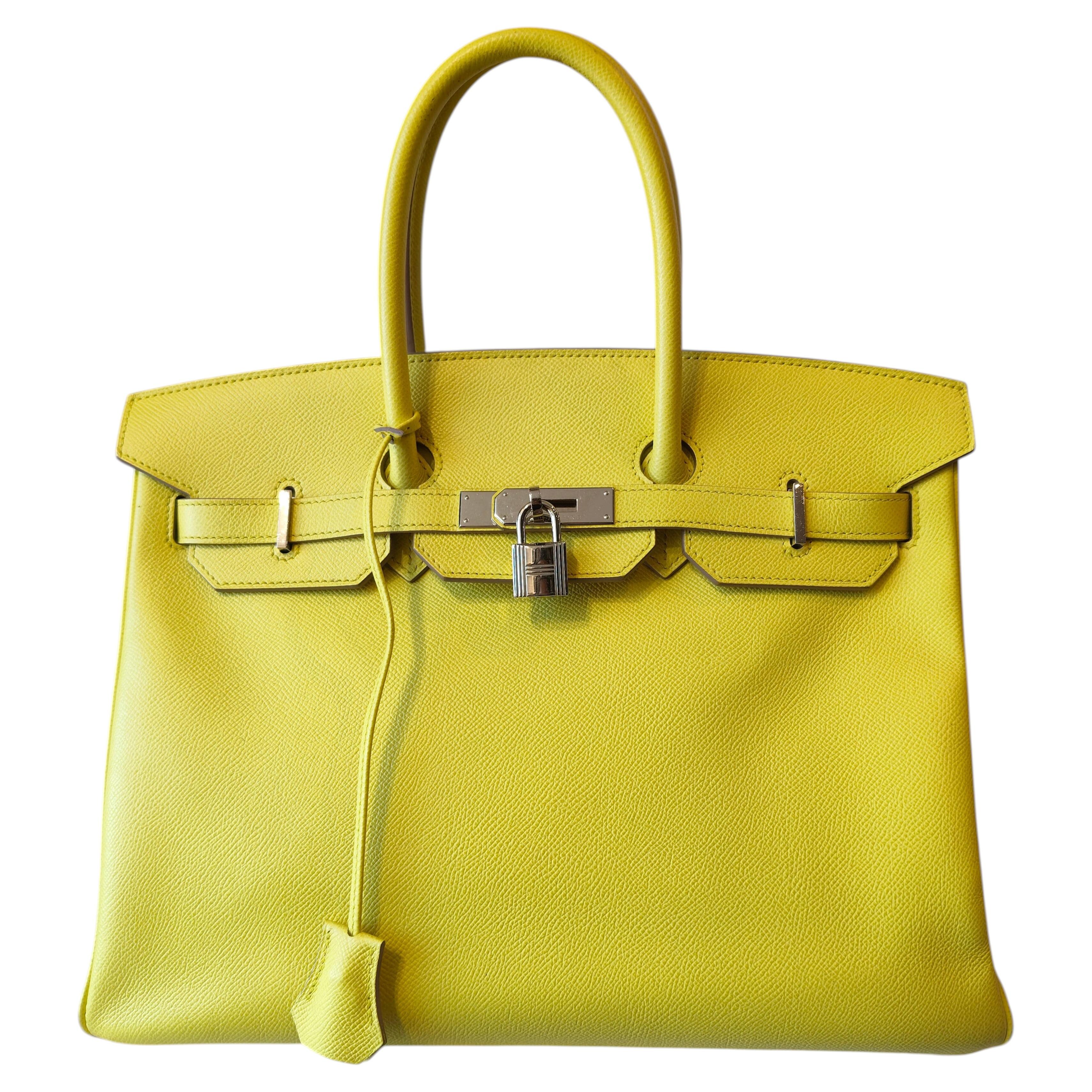 Hermès 2013 Contemporáneo 35 Birkin Lima Cuero Bolso de asa superior Unisex