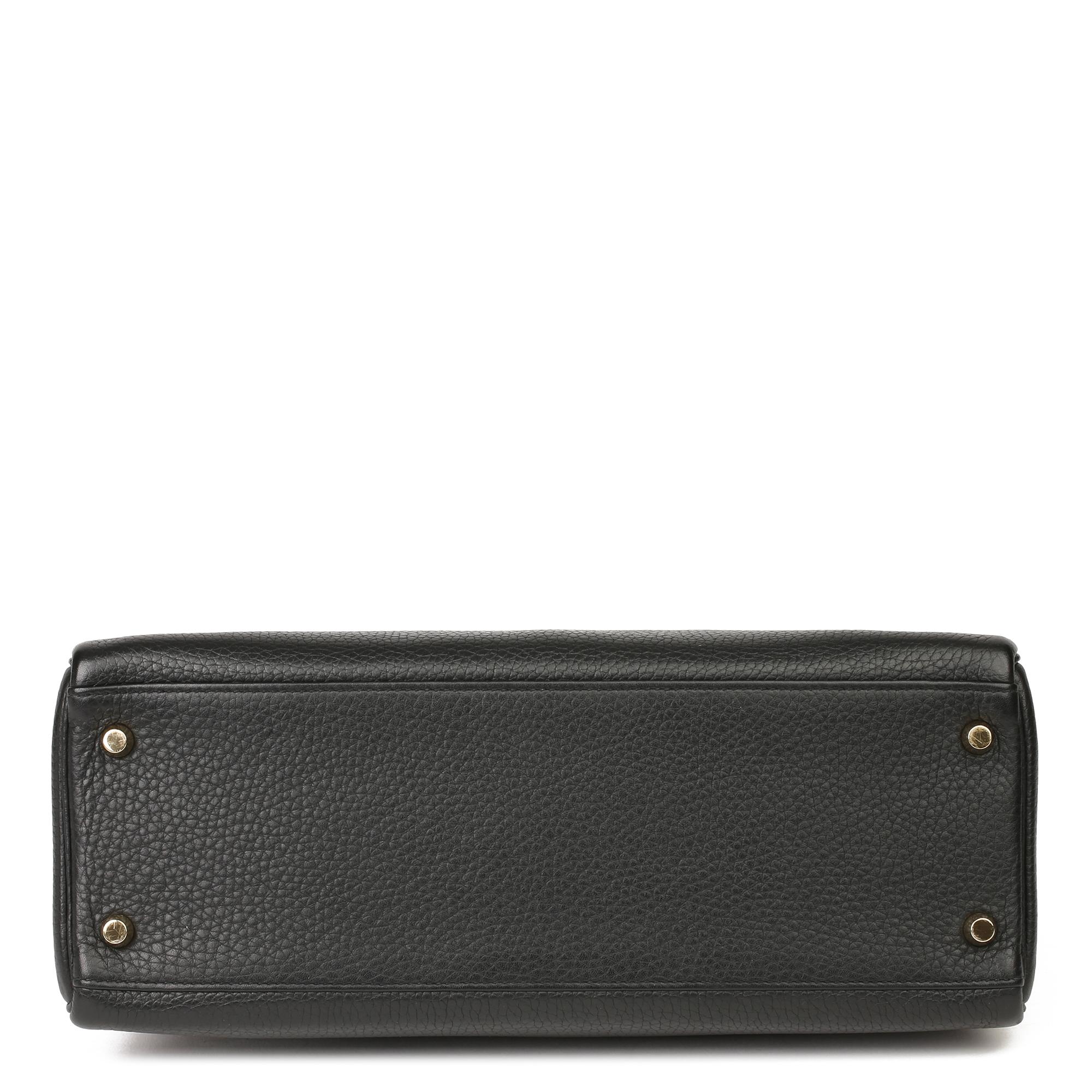 2013 Hermès Black Clemence Leather Kelly 32cm Retourne 1