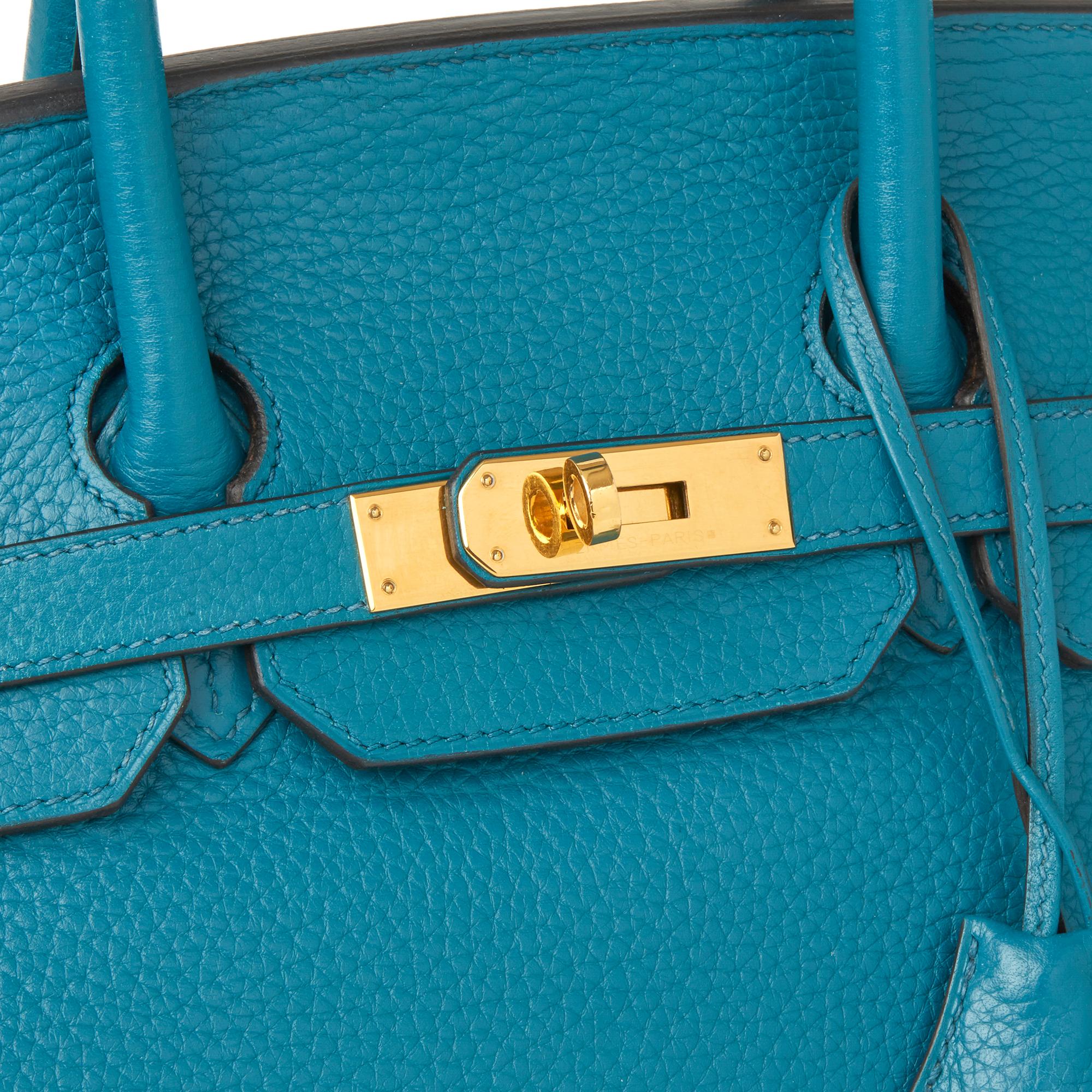 2013 Hermès Blue Izmir Clemence Leather Birkin 35cm at 1stDibs