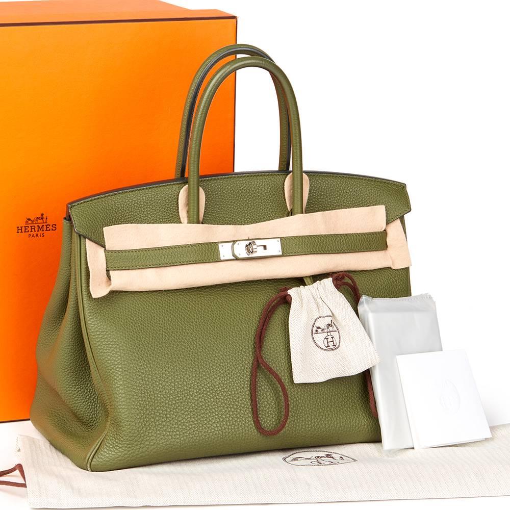 2013 Hermes Canopee Togo Leather Birkin 35cm 4