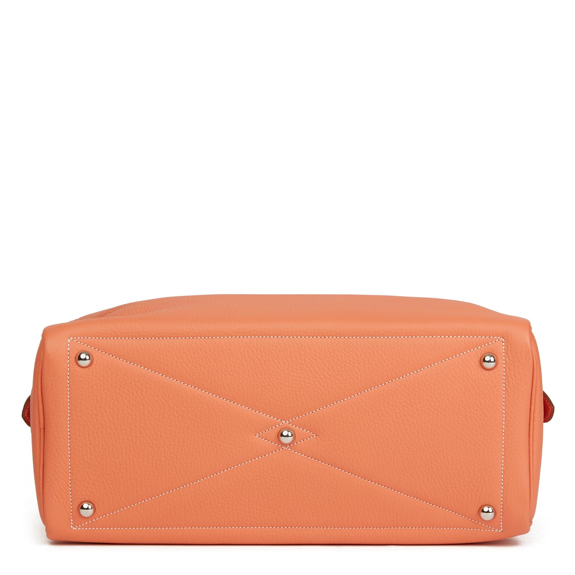 Women's 2013 Hermès Crevette Clemence Leather Victoria II 35