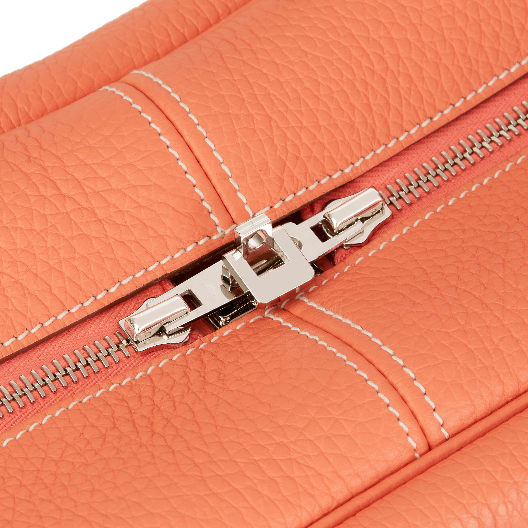 2013 Hermès Crevette Clemence Leather Victoria II 35 2
