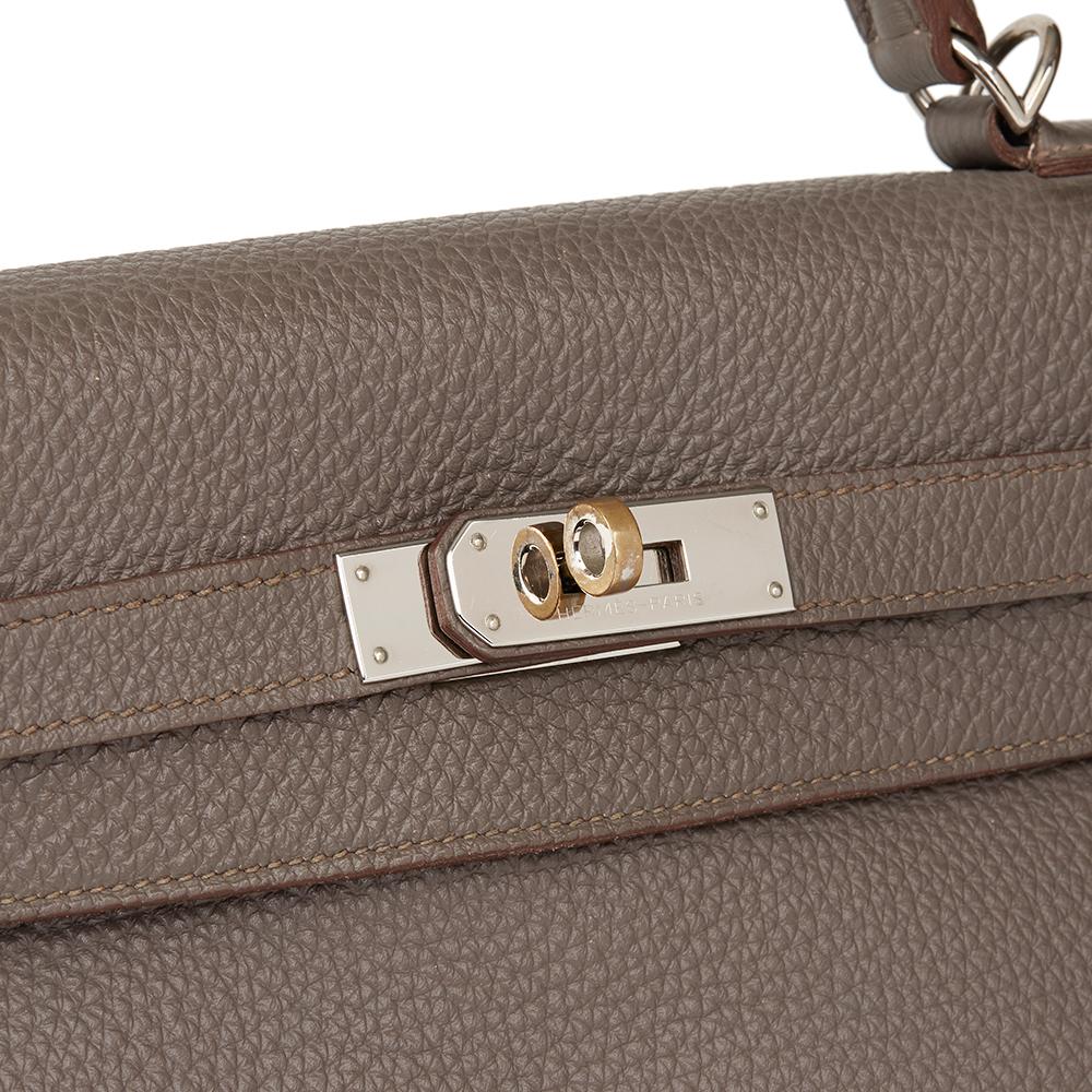 2013 Hermès Etain Togo Leather Kelly 35cm Retourne 1