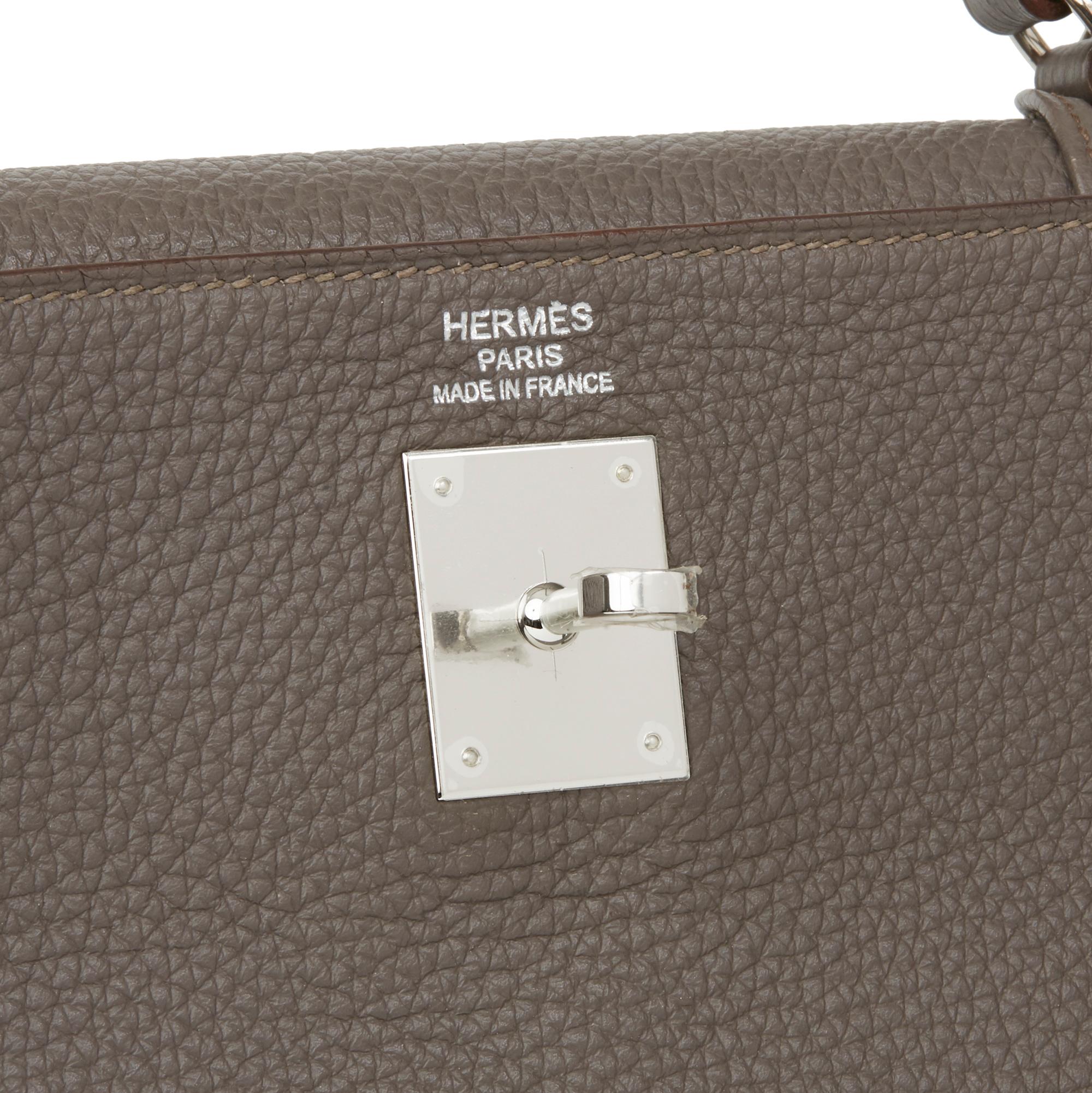 2013 Hermès Etain Togo Leather Kelly 35cm Retourne 3