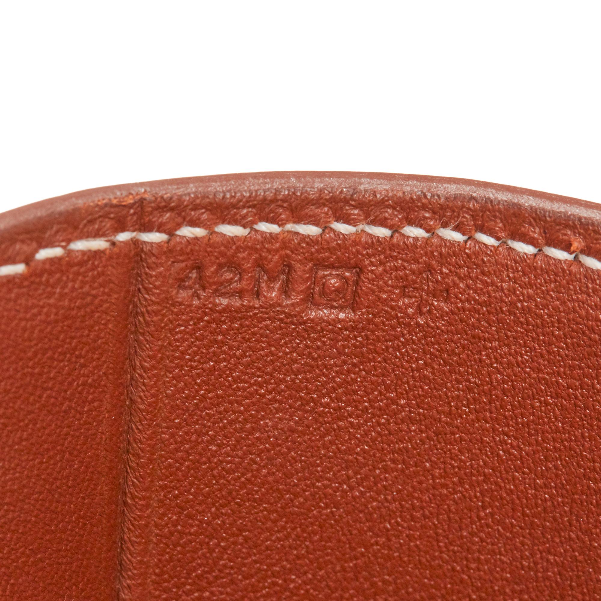 2013 Hermès Fauve & Natural Barenia Leather Cut Out Handle Tote  4