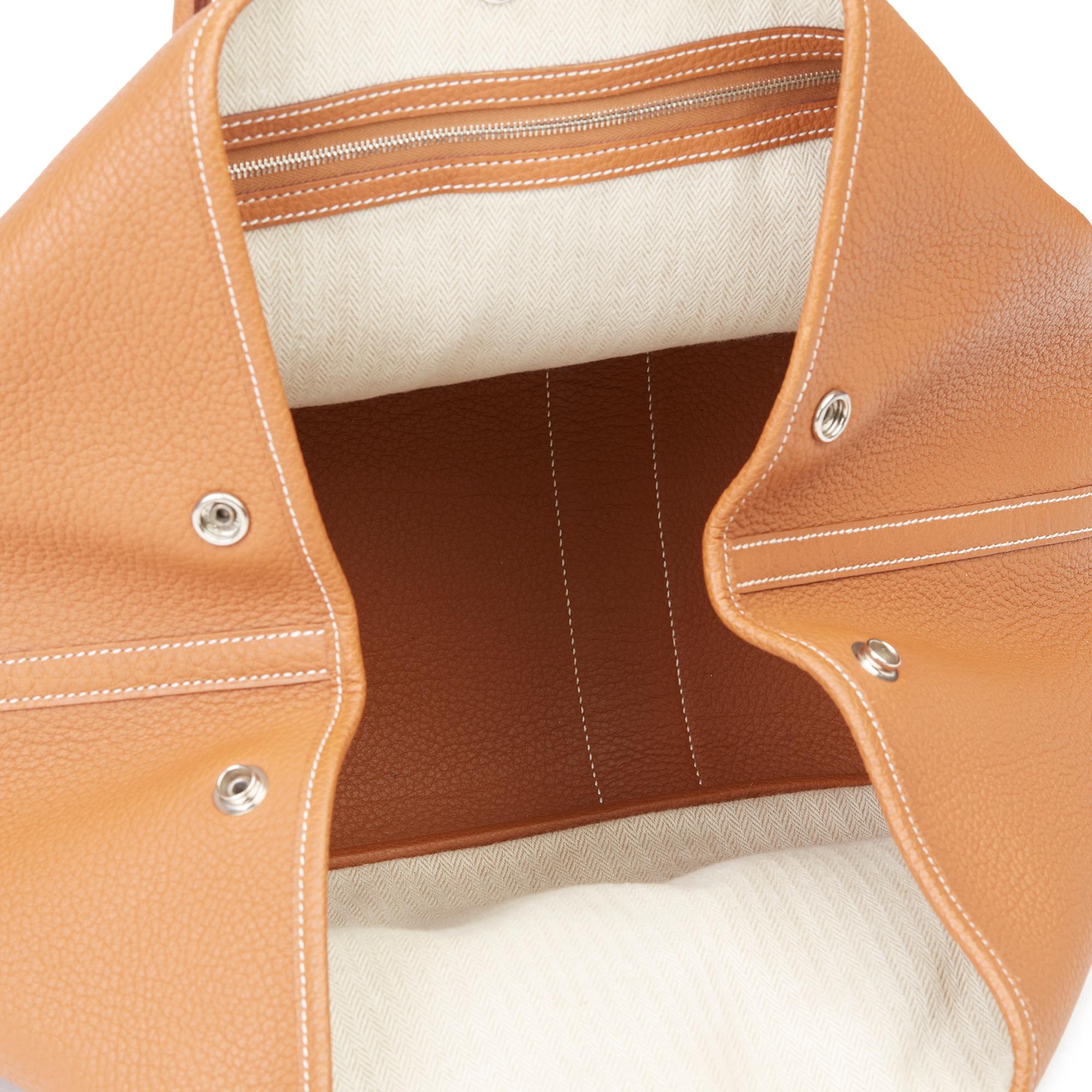 2013 Hermès Gold Negonda Leather Garden Party 36cm 6