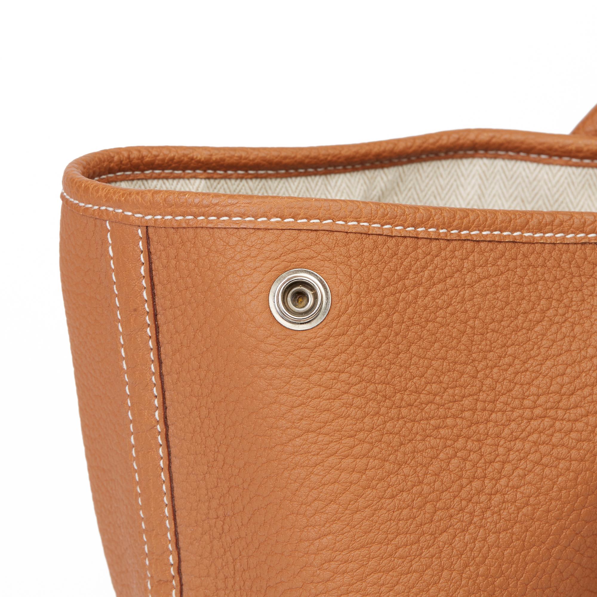 2013 Hermès Gold Negonda Leather Garden Party 36cm 3
