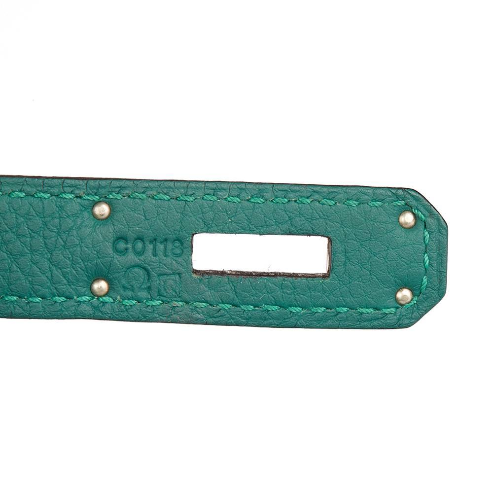 2013 Hermes Malachite Togo Leather Kelly 35cm Retourne 2