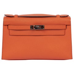 2013 Hermes Orange Epsom Kelly Pouchette