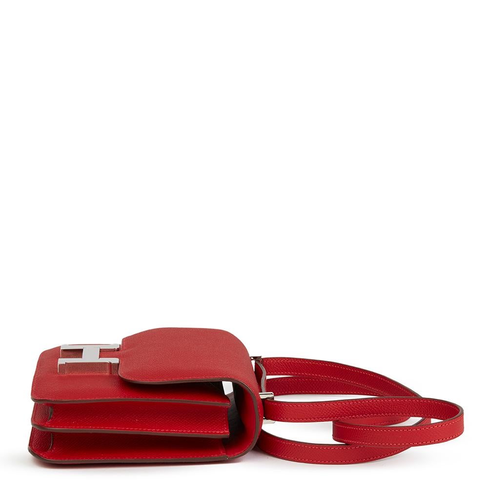 HERMÈS
Rouge Casaque Epsom Leather Constance 18

Xupes Reference: HB2302
Serial Number: [Q]
Age (Circa): 2013
Accompanied By: Hermès Dust Bag, Box
Authenticity Details: Date Stamp (Made in France)
Gender: Ladies
Type: Shoulder, Crossbody

Colour: