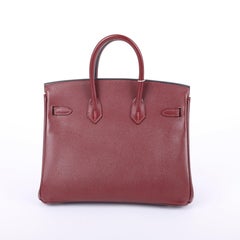 2013 Hermès Rouge H Epsom Retourne Birkin 25 PHW