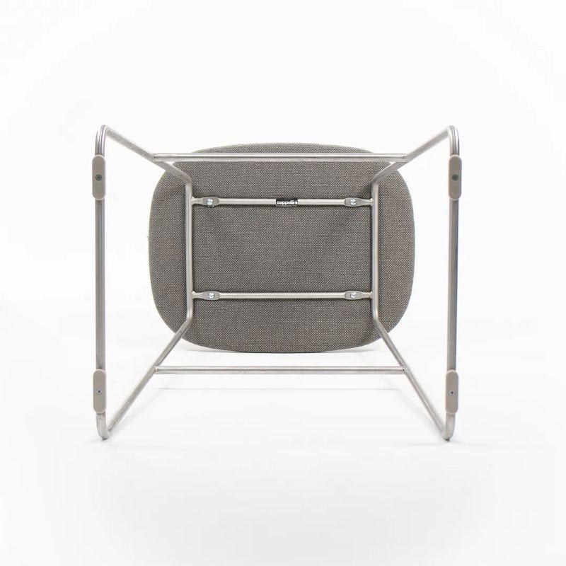 Contemporary 2013 Hi-Pad Bar Stools by Jasper Morrison for Cappellini in Gray Fabric For Sale