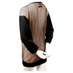 2013 JEAN PAUL GAULTIER double layered fishnet RUNWAY tunic