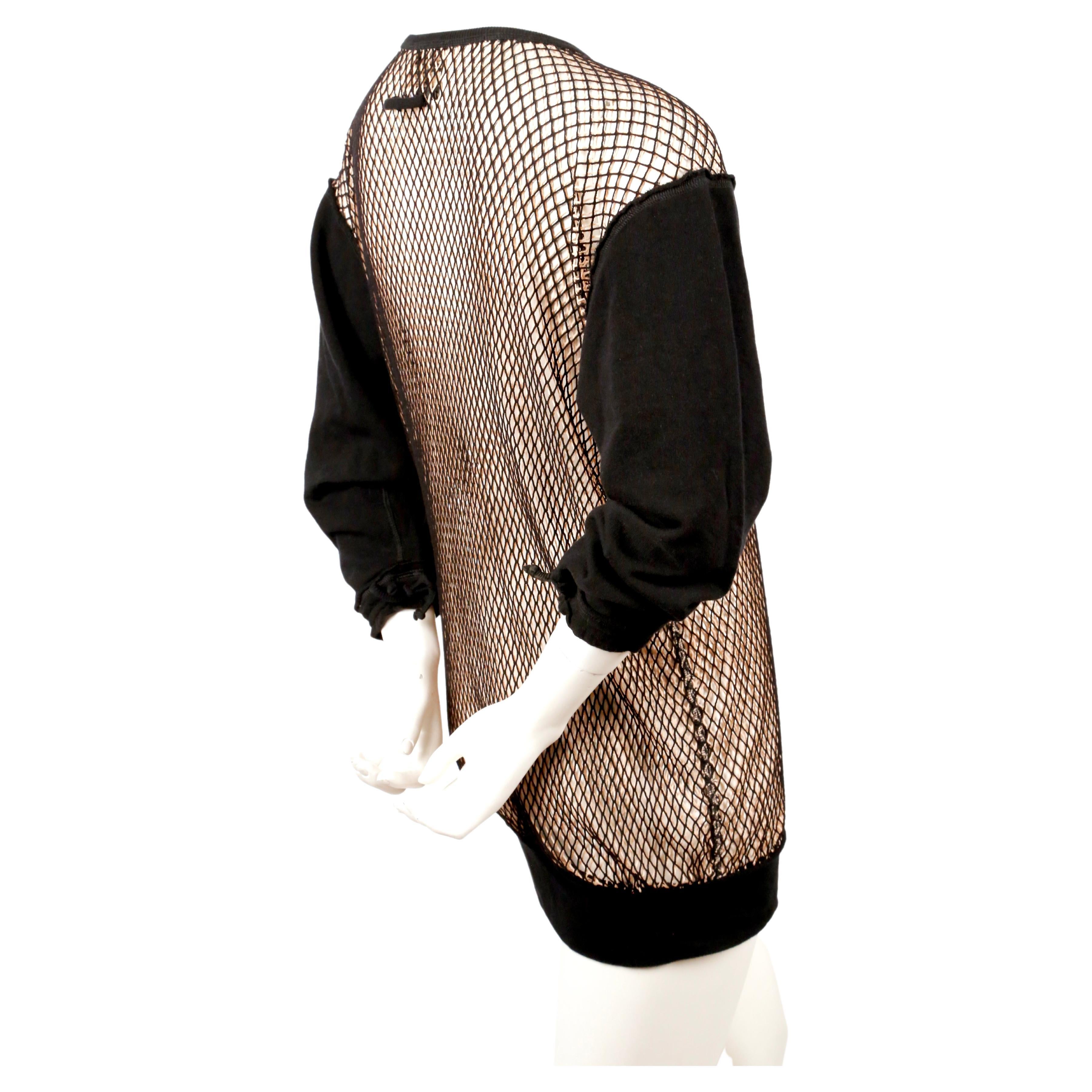 2013 JEAN PAUL GAULTIER double layered fishnet RUNWAY tunic In Good Condition For Sale In San Fransisco, CA