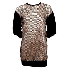 2013 JEAN PAUL GAULTIER double layered fishnet RUNWAY tunic