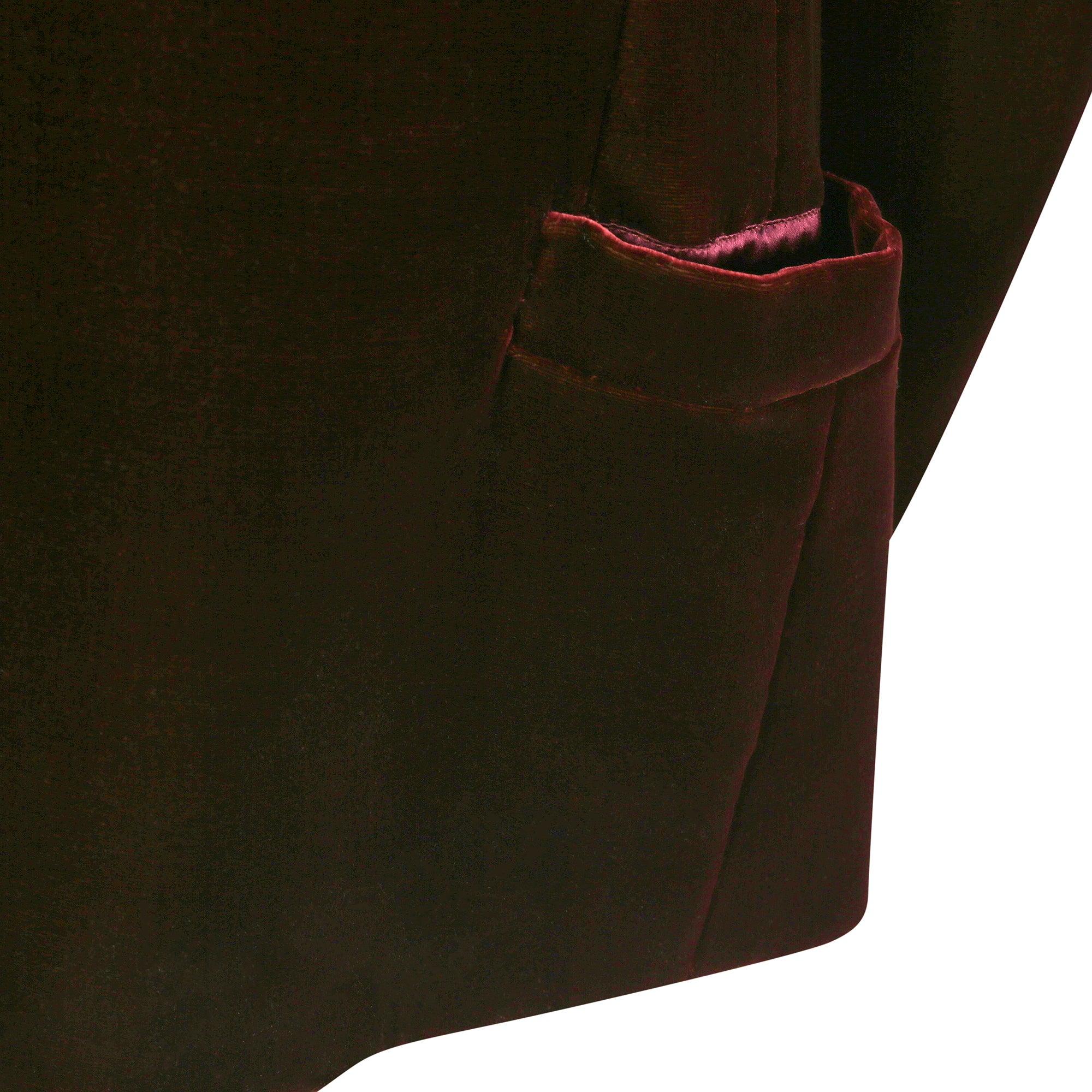 Donna 2013 Jean Paul Gaultier Jeans Haute Couture borgogna, abito a tunica e pantalone in vendita
