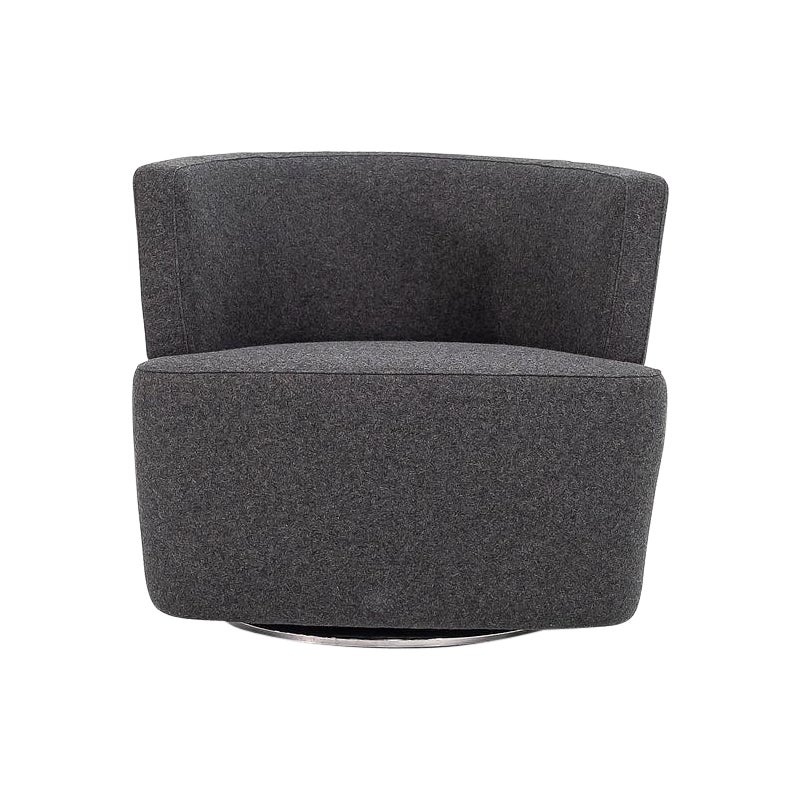 Chaises longues pivotantes 2013 de EOOS pour Coalesse en tissu de laine gris anthracite