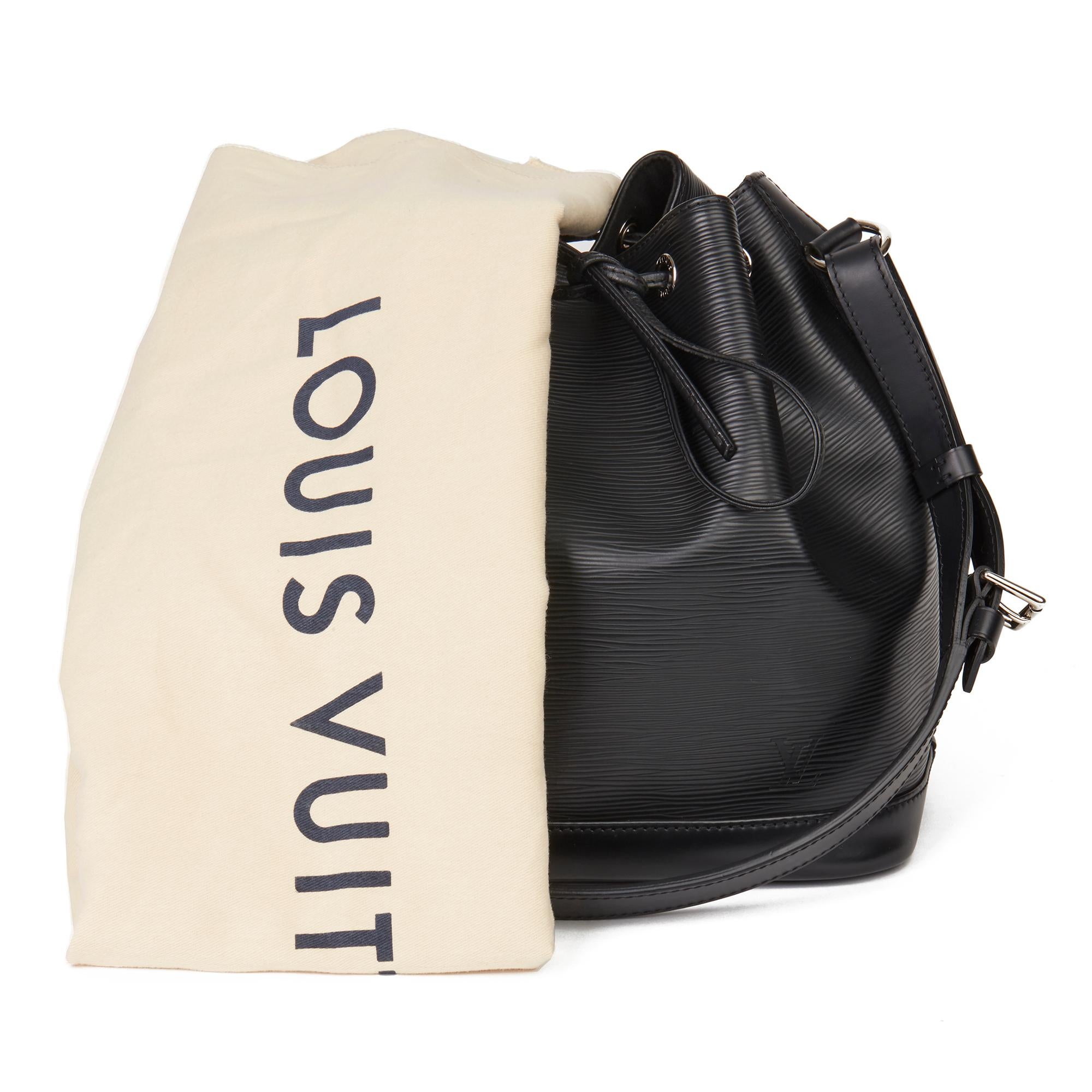 2013 Louis Vuitton Black Epi Leather Petit Noé 3