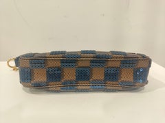 2013 Louis Vuitton damier Blue sequins small shoulder handlebag