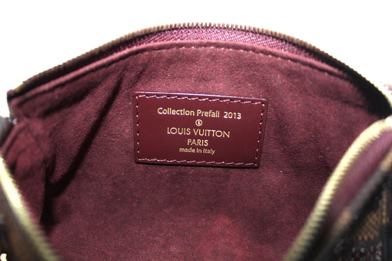 2013 Louis Vuitton Damier Ebene Pochette Paillettes Bag at 1stDibs
