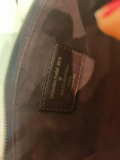 2013 Louis Vuitton monogram Brown sequins small handle bag