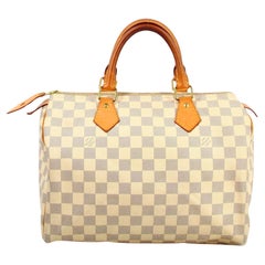 2013 Louis Vuitton Speedy Damier Azur Handbag 