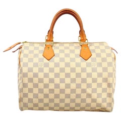 2013 Louis Vuitton Speedy Damier Azur Handbag