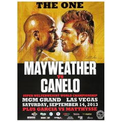 2013 Mayweather vs Canelo - The One Original Vintage Poster