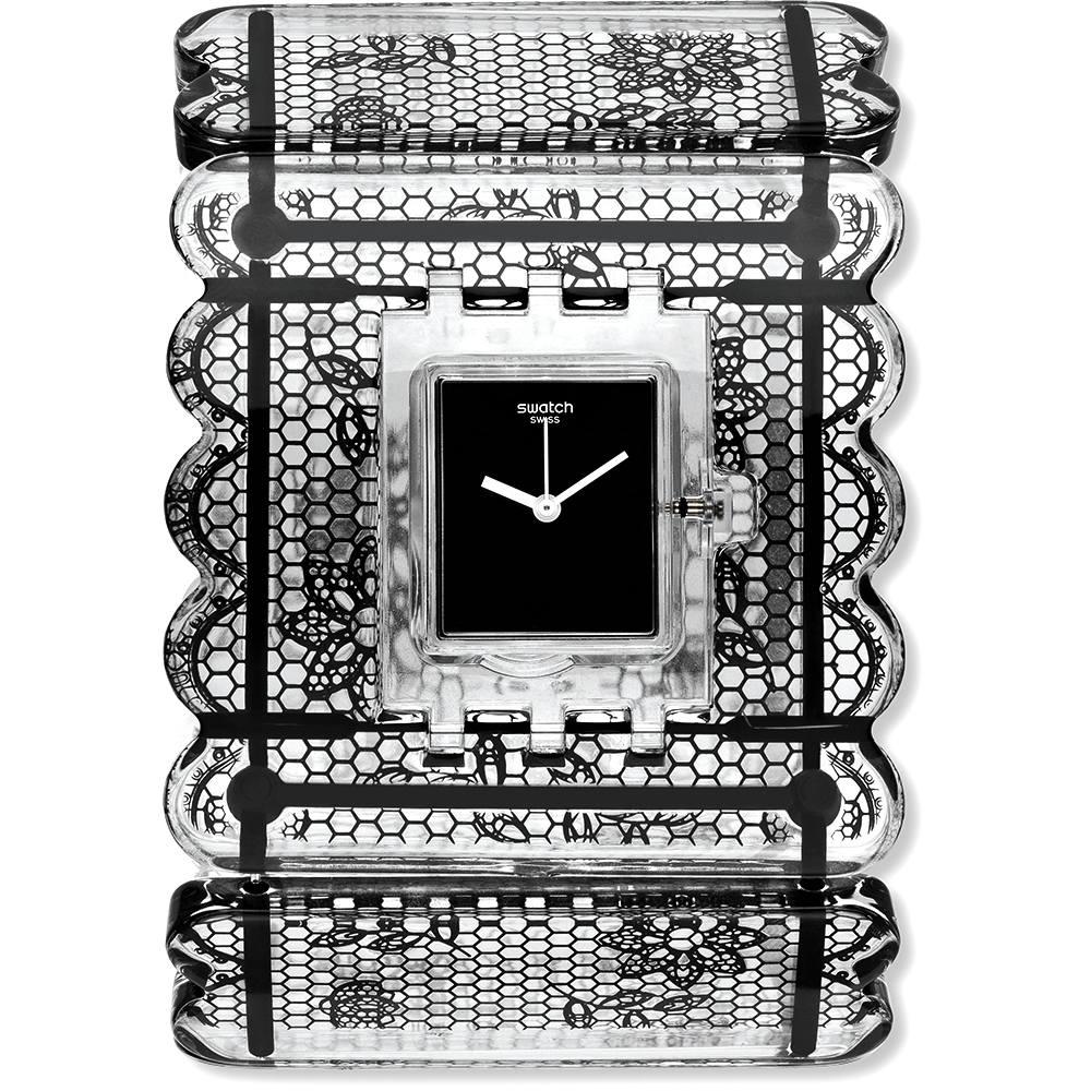 2013  Night Lace Pull Crown Bangle Montre SWATCH Bon état à London, GB