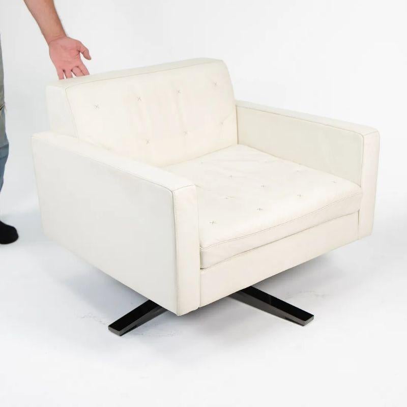 2013 Poltrona Frau Kennedee Swivel Lounge Chair by Jean-Marie Massaud in Leather For Sale 5
