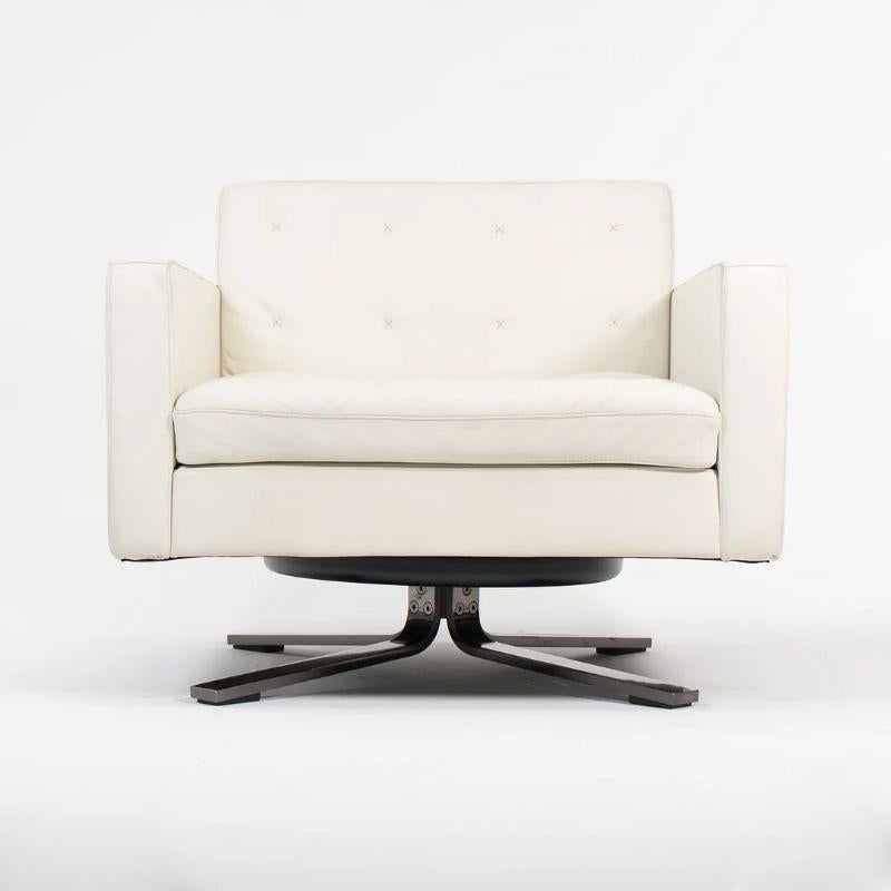 Modern 2013 Poltrona Frau Kennedee Swivel Lounge Chair by Jean-Marie Massaud in Leather For Sale